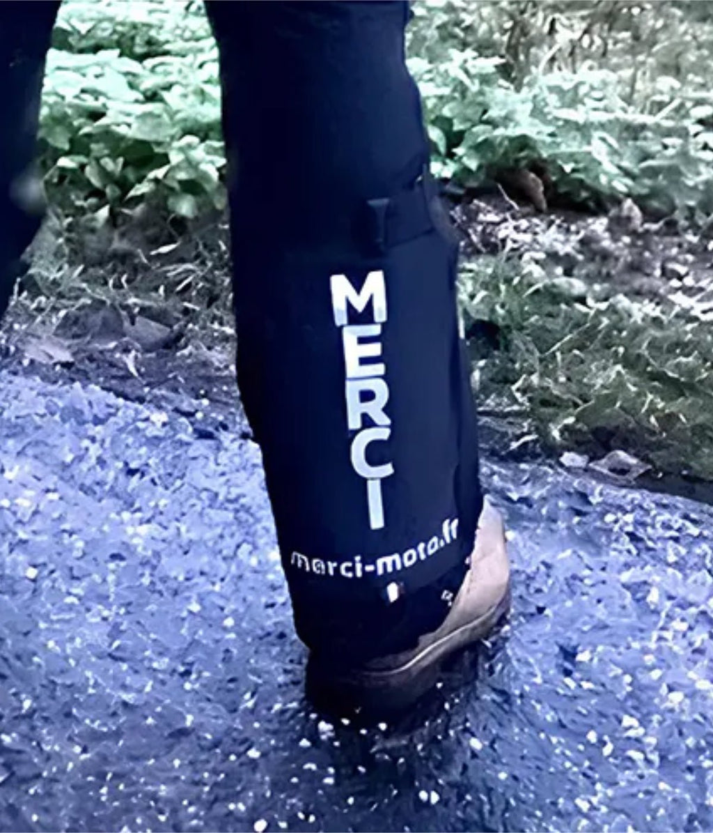 Jambière réfléchissante à coudre Merci - Moto - Merci - moto